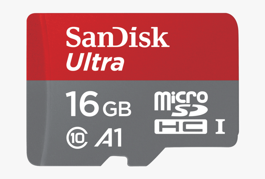 Memory Card,flash Device,computer Data Storage,font,electronics - Micro Sd Sandisk 16gb Ultra, HD Png Download, Free Download
