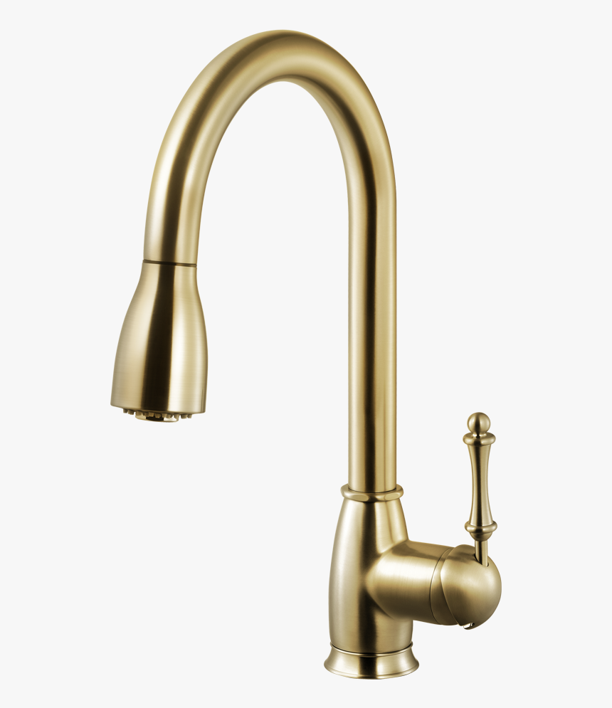 Camden Pull Down Kitchen Faucet With Ceradox Technology"
 - Brushed Brass Kitchen Faucet, HD Png Download, Free Download