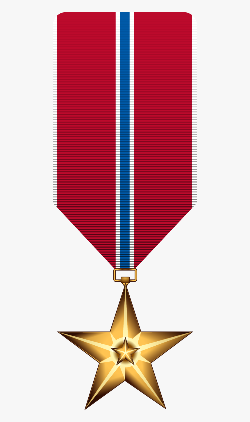 Medal Clipart Red - Bronze Star Medal Clip Art, HD Png Download, Free Download