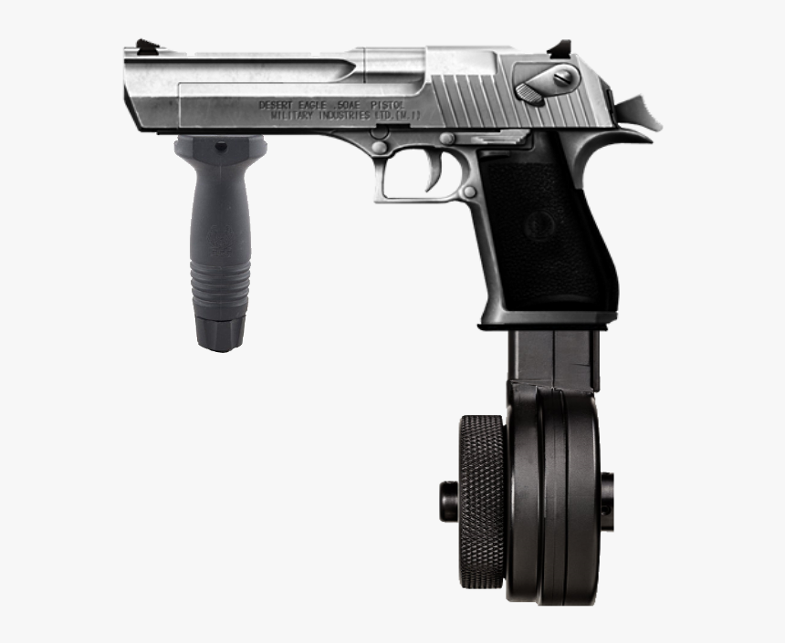 Deagle With Drum Mag, HD Png Download, Free Download