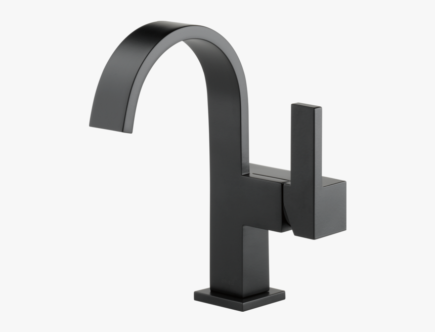 Matte Black Single Hole Bathroom Faucet, HD Png Download, Free Download