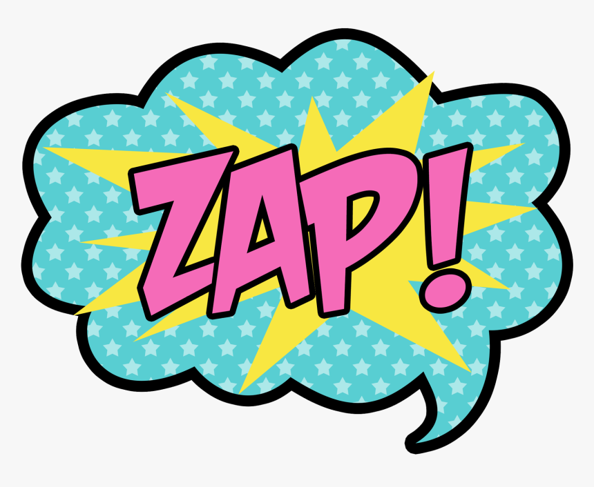 Zap Png - Zap - " - Pink Superhero Clipart, Transparent Png, Free Download