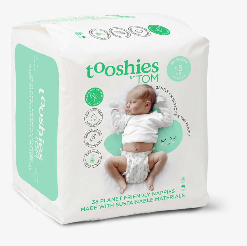 Nappies-newborn V=1500029130 , Png Download - Tooshies By Tom Nappies, Transparent Png, Free Download