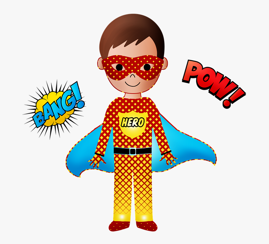 Superhero, Boy, Zap, Hero, Man, Superman, Youth, Brave - Super Sankari Mies Piirros, HD Png Download, Free Download