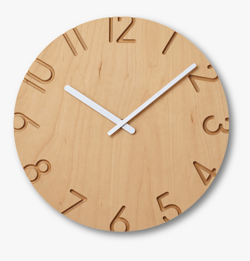 Carved Wood Birch - Clock, HD Png Download, Free Download