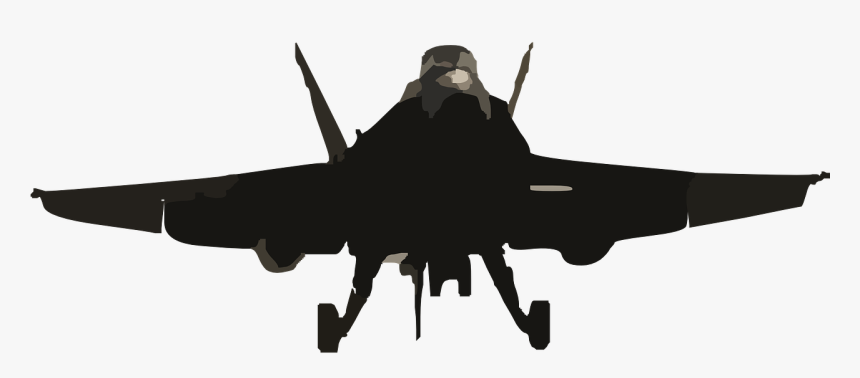 Military Planes Silhouette Png, Transparent Png, Free Download