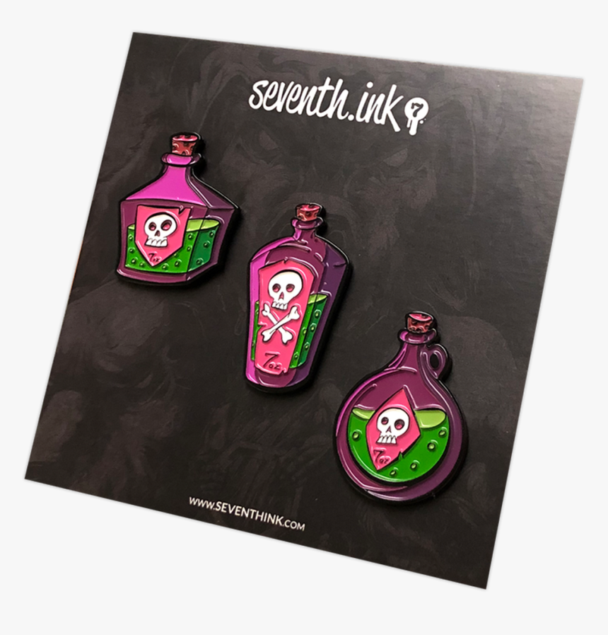 Potions Enamel Pin Set By Seventh - Glass Bottle, HD Png Download, Free Download