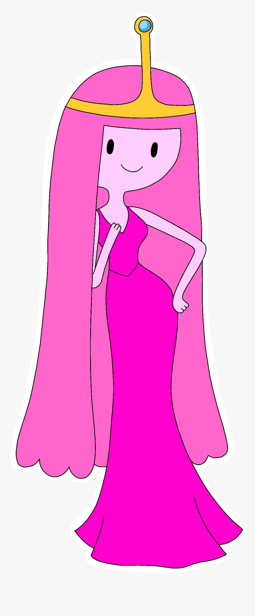Princess Bubblegum Prom Dress Adventuretime Cartoonnetw - Cartoon, HD Png Download - kindpng