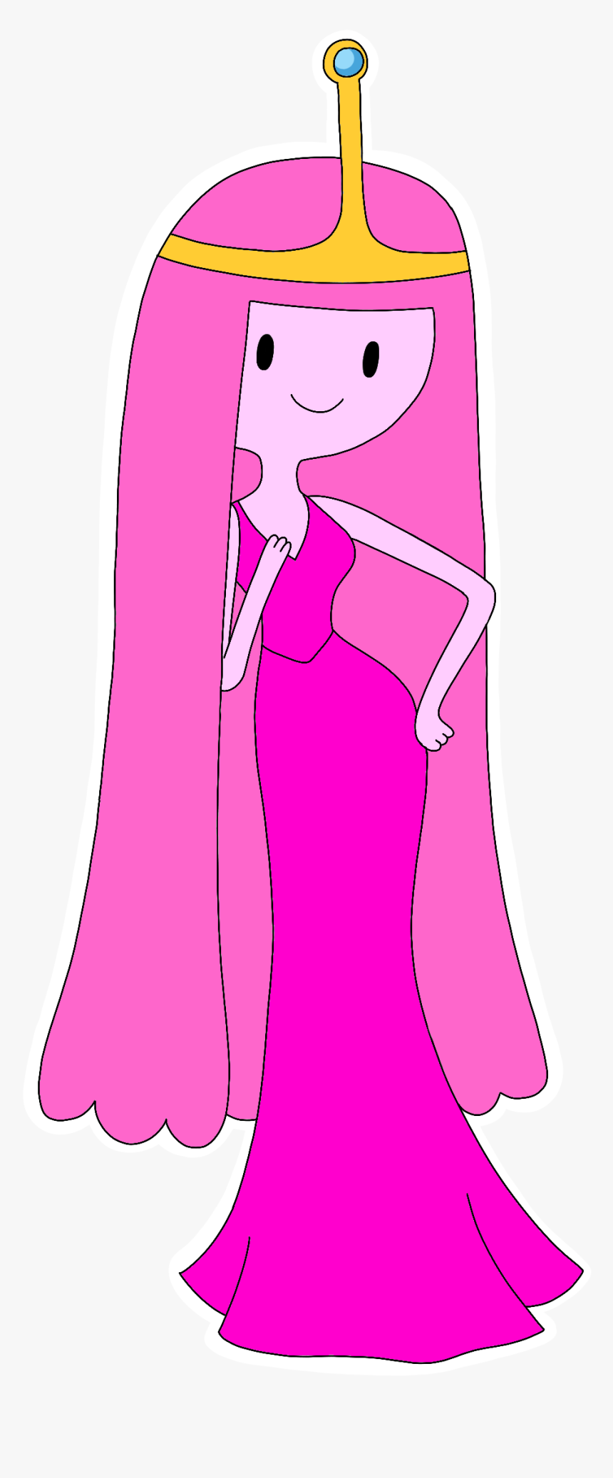 Princess Bubblegum Prom Dress Adventuretime Cartoonnetw - Cartoon, HD Png Download, Free Download