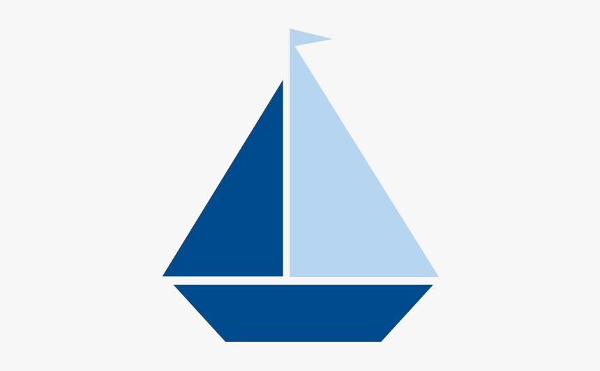 Sailboat Image Of Blue Clipart Navy Clip Art Transparent - Blue Sailboat Clipart, HD Png Download, Free Download