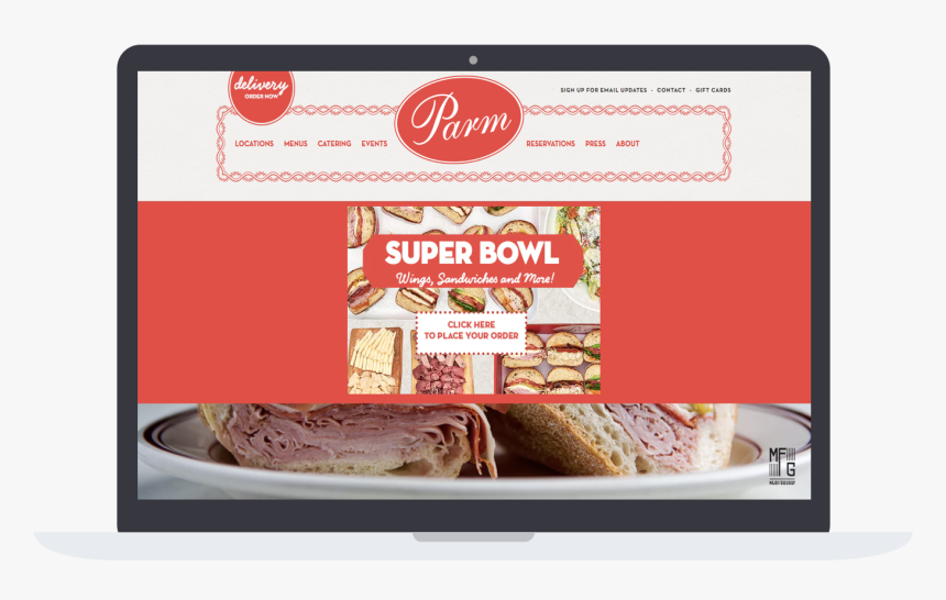 Parm Nyc Catering For Super Bowl - Pastrami, HD Png Download, Free Download