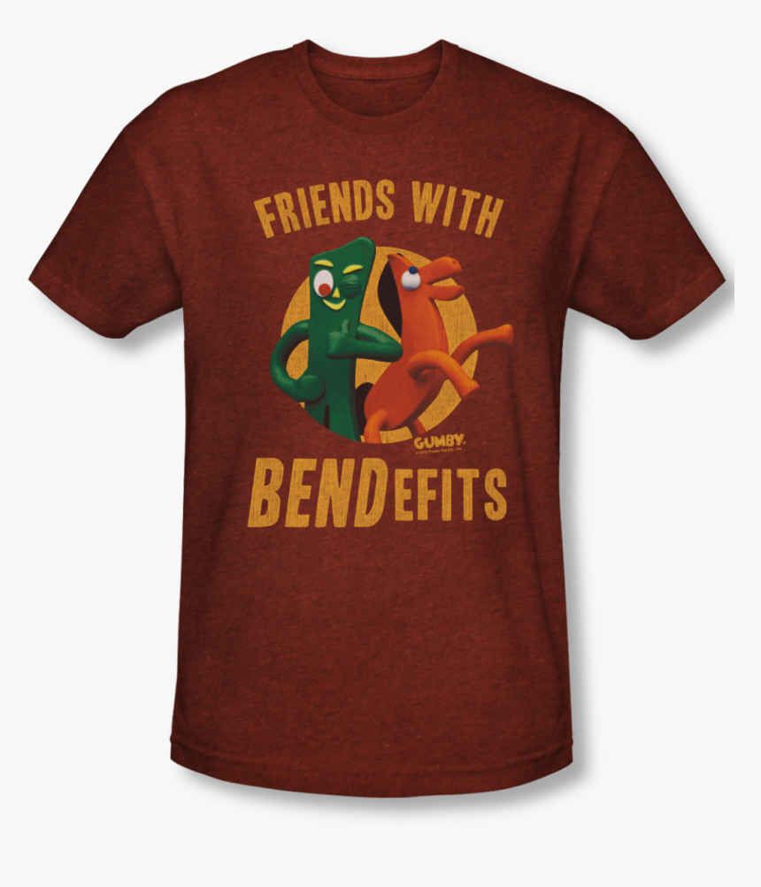 Gumby Friends With Bendefits"
 Class= - Gumby Shirt, HD Png Download, Free Download
