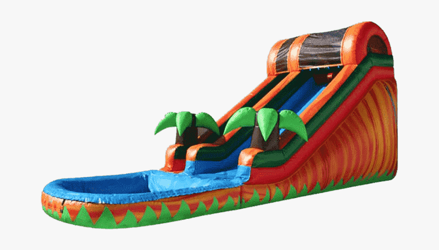 Tropical Water Slide 14ft - Water Slide, HD Png Download, Free Download