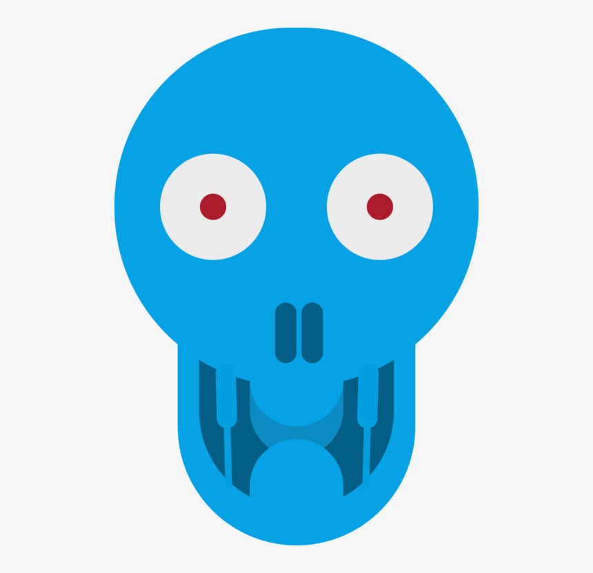 Blue,head,area - Skull, HD Png Download, Free Download