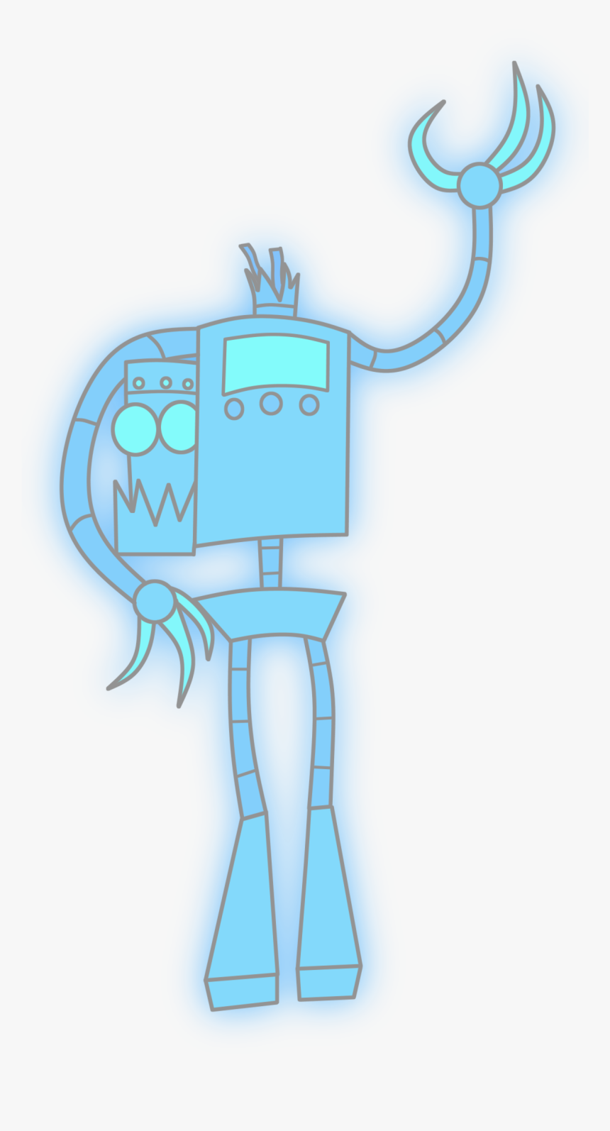 Robotghost - Cartoon, HD Png Download, Free Download