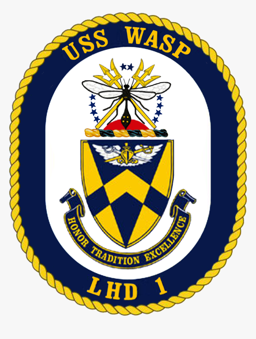 Uss Wasp Crest - Uss John S Mccain Crest, HD Png Download, Free Download