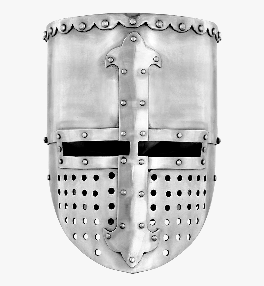 Crusader Flat Top Helmet Medieval, HD Png Download, Free Download