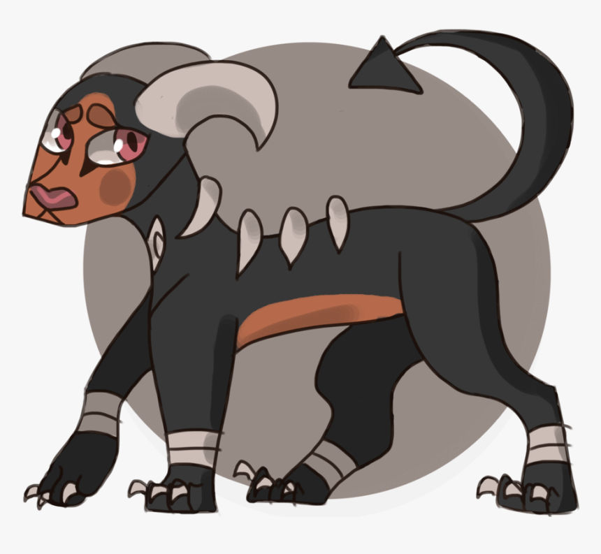 Old Houndoom Drawing - Cartoon, HD Png Download, Free Download