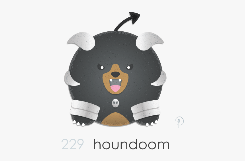 Houndoom 
the Evolved Spikey Demon Dog I’m My Fan Ficcy, HD Png Download, Free Download