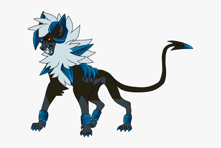 New Oc Thats A Houndoom/ Dusk Lycanroc Fusion, I Need - Cartoon, HD Png Download, Free Download