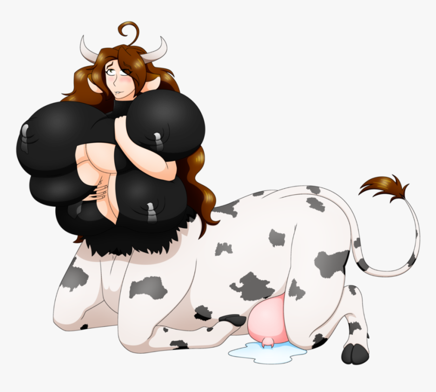 Milk Drawing Moo - Milk Cow Anime Girl, HD Png Download, Free Download