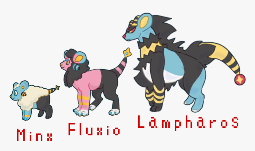 Shinx X Mareep Pokemon Fusion Evolution - Mareep Evolution Line, HD Png Download, Free Download