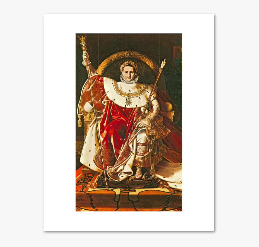 Napoleon On The Imperial Throne Print - Napoleon Bonaparte, HD Png Download, Free Download