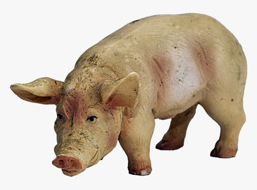 Pig, Figure, Ceramic, Lucky Pig, Pig Figure, Artificial - Varken Png, Transparent Png, Free Download