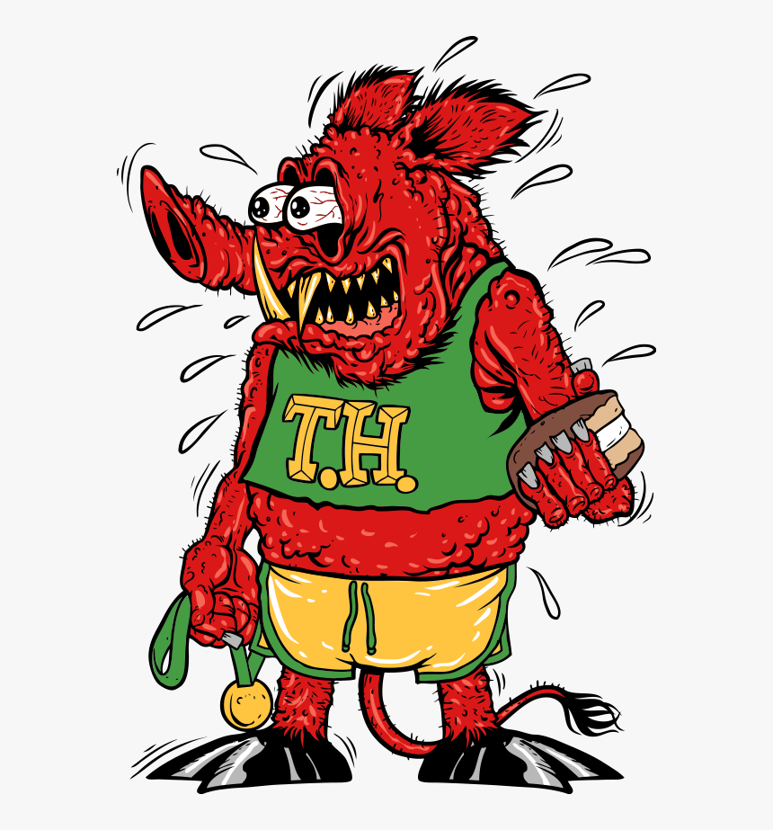 Trail Hog - Cartoon, HD Png Download, Free Download