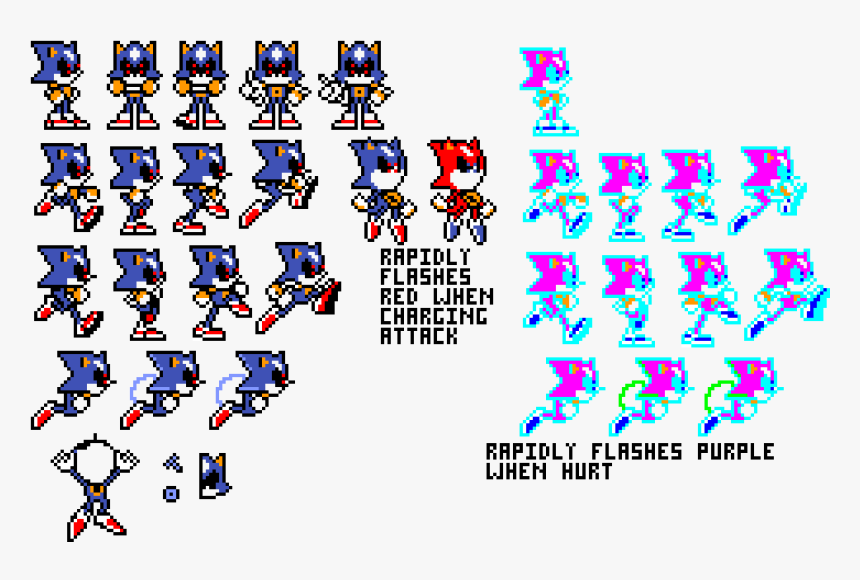 Sonic Sprite Sheet Animation, HD Png Download, Free Download