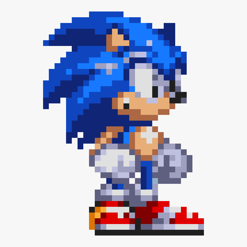 Sonic"s Sprite That Was Used In The Battle - Sonic The Hedgehog Pi...