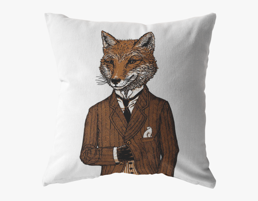 Dapper Fox Pillow - Hugs From Home Pillow, HD Png Download, Free Download