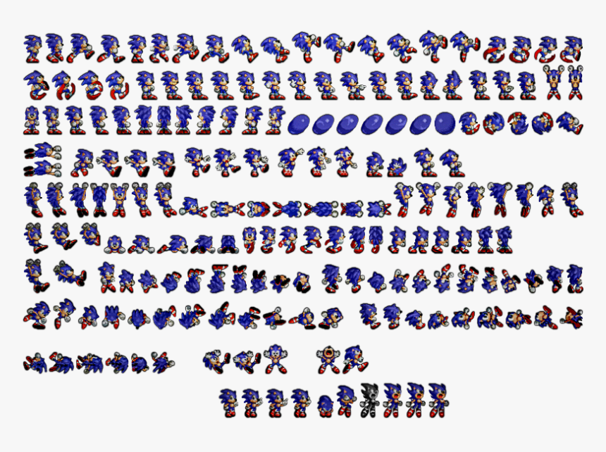 The Hedgehog Sprites Rendered - Sonic 3 Sonic Sprites, HD Png Download, Free Download