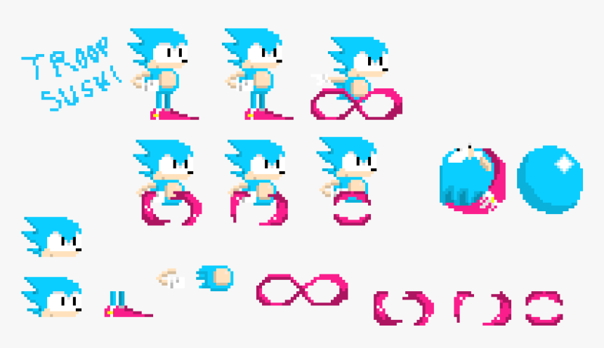 Sonic Sprite Sheet Maker, HD Png Download, Free Download