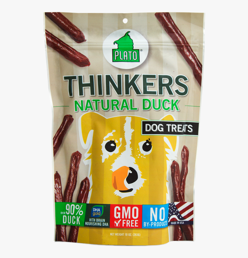 Plato New Thinkers Natural Duck Sticks Dog Treats - Plato Pet Treats Thinkers, HD Png Download, Free Download