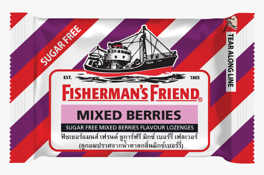 Mixed Berries - Fisherman's Friend Aniseed Lozenges 25g, HD Png Download, Free Download