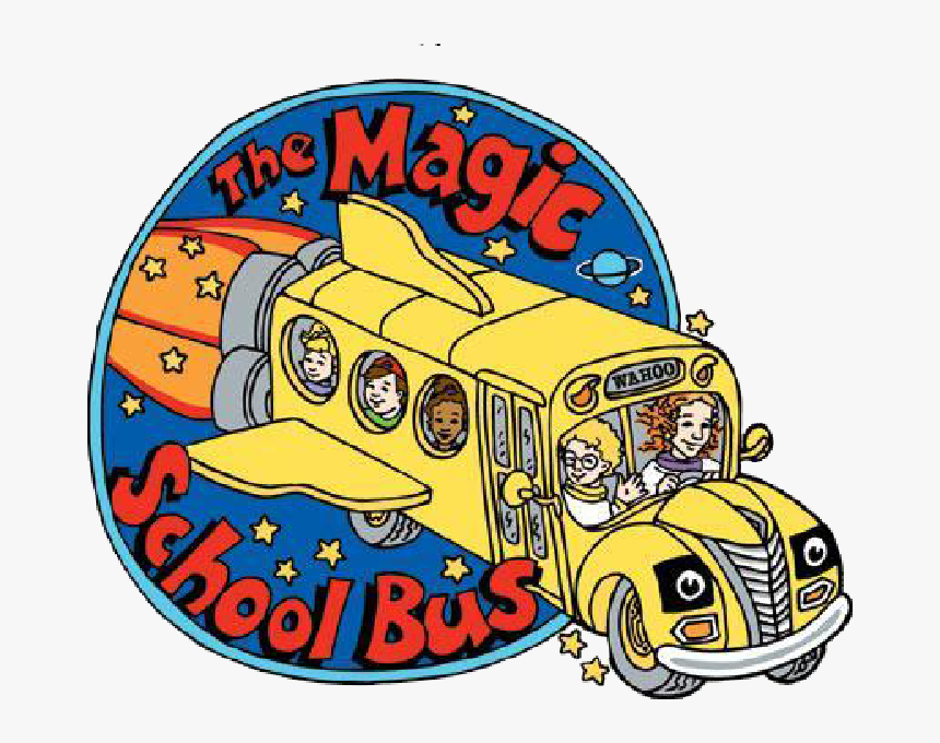 The Magic School Bus Flies With The Dinosaurs By Martin - Magic School Bus Logo, HD Png Download, Free Download