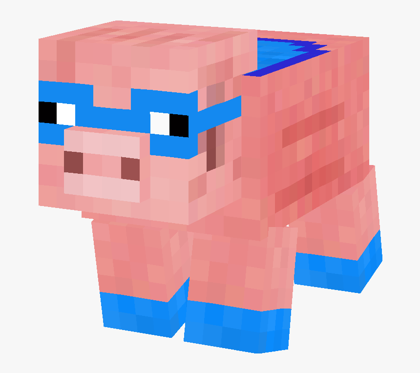 Minecraft Clipart Piggy - Minecraft Pig Super Hero, HD Png Download, Free Download