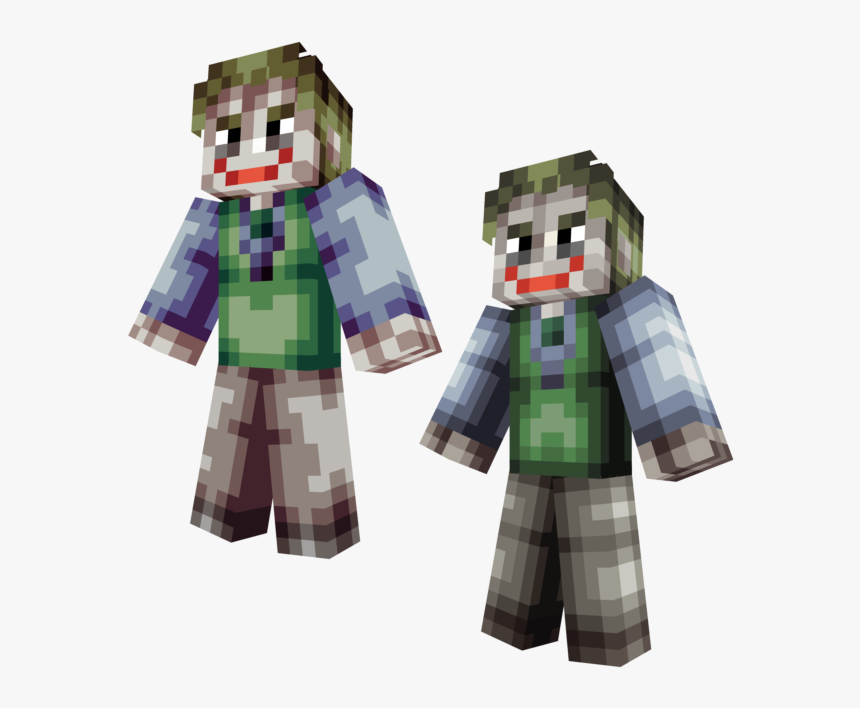 Transparent The Dark Knight Png - Minecraft Joker Heath Skin, Png Download, Free Download