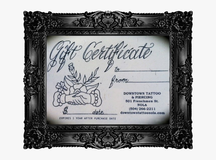 Gift Card Tattoo Design, HD Png Download, Free Download