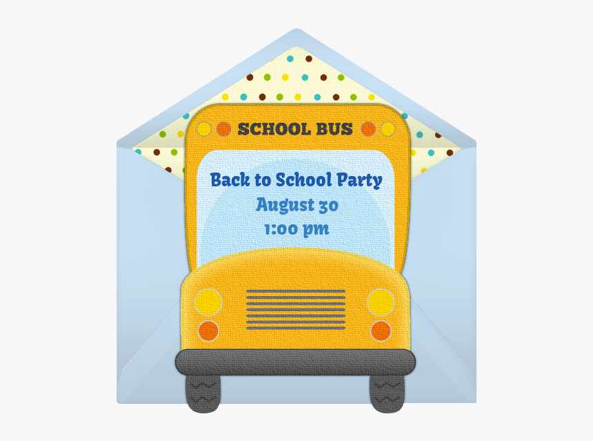 Back To School Theme Invite, HD Png Download, Free Download