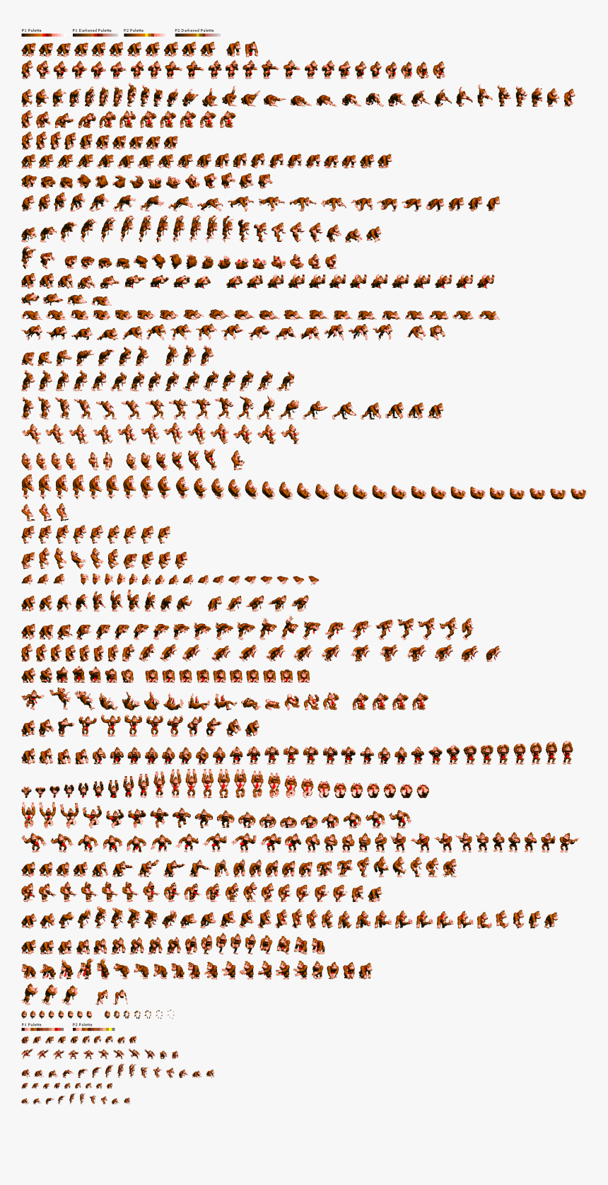 Donkey Kong Sprite Sheet, HD Png Download, Free Download