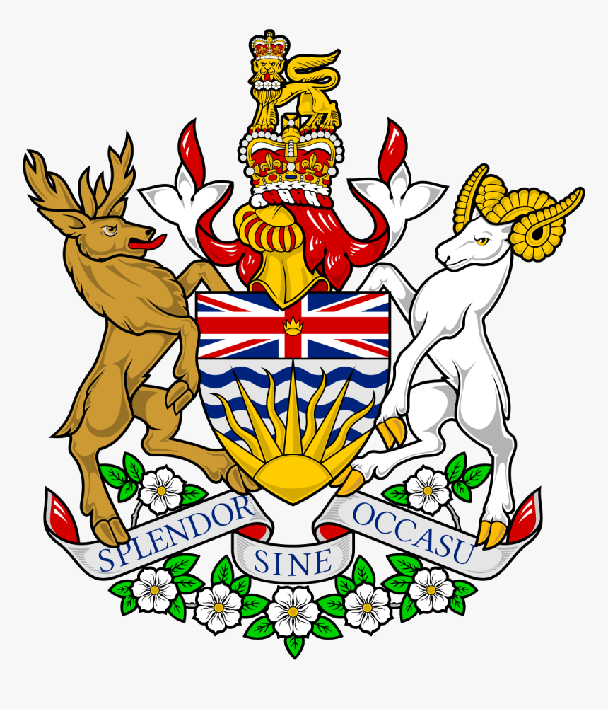 Escudo De Armas British Columbia - British Columbia Coat Of Arms, HD Png Download, Free Download