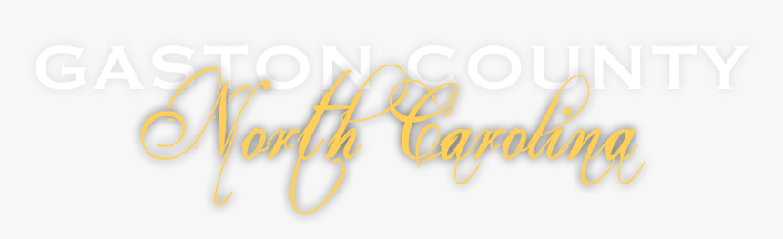 Gaston County Logo And Link To Main Web Site - Calligraphy, HD Png Download, Free Download