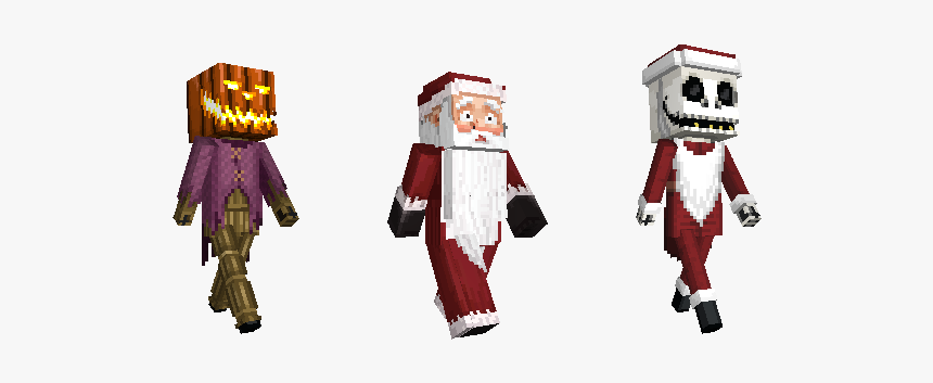 Minecraft The Nightmare Before Christmas Skin Pack, HD Png Download, Free Download