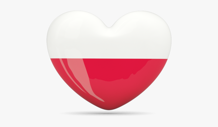 Poland Flag Png Picture - Heart, Transparent Png, Free Download