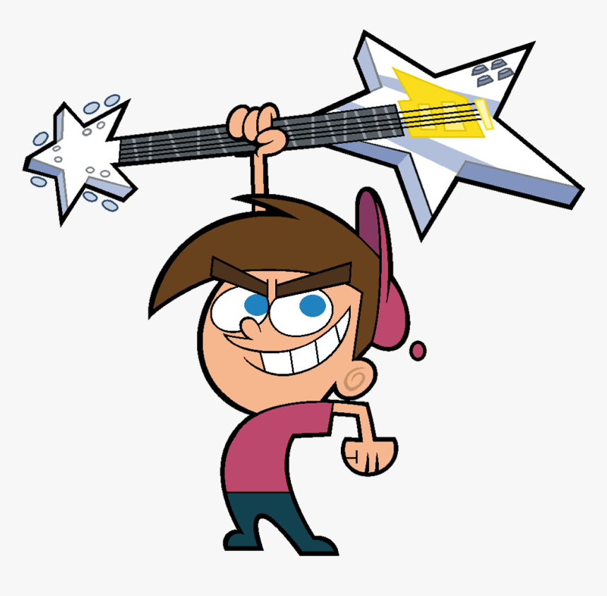 The Fairly Oddparents Timmy Turner Holding Up Guitar - Fairly Oddparents Timmy Turner, HD Png Download, Free Download
