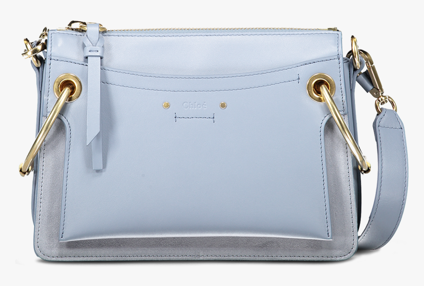 Roy Small Gusset Bag Washed Blue - Chloe Roy Shoulder Bag Blue, HD Png Download, Free Download