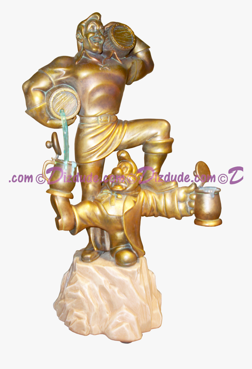 Gaston"s Statue With Lefou ~ Disney Medium Big Figure - Statue, HD Png Download, Free Download