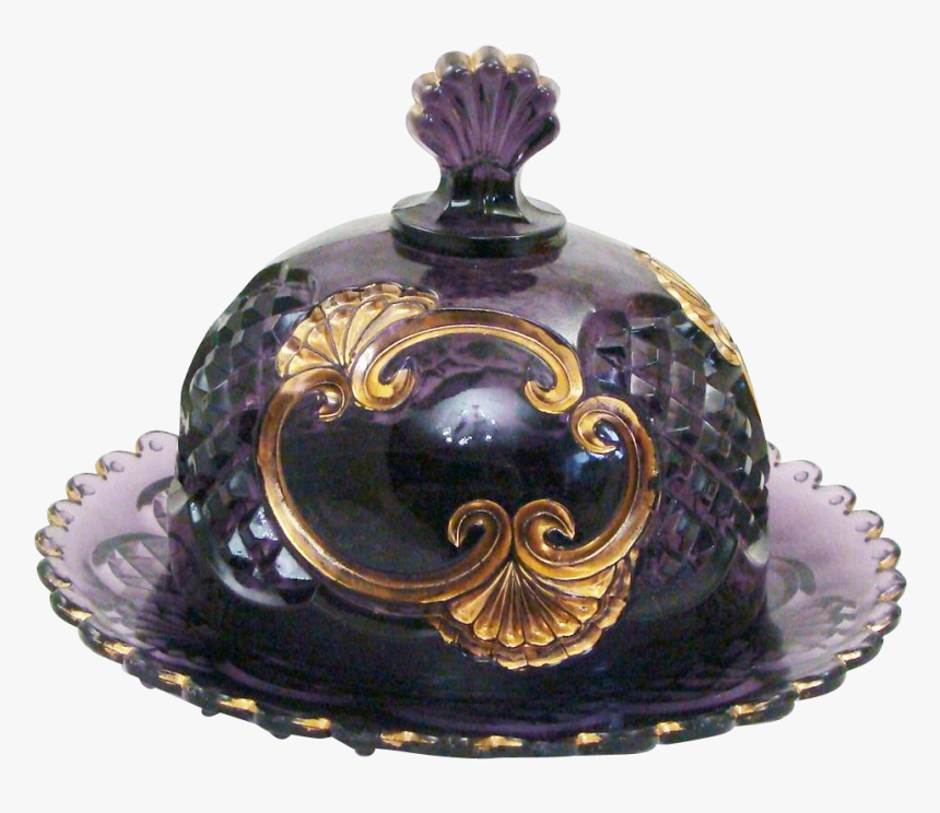 Croesus Amethyst With Gold Trim By Riverside Round - Tureen, HD Png Download, Free Download